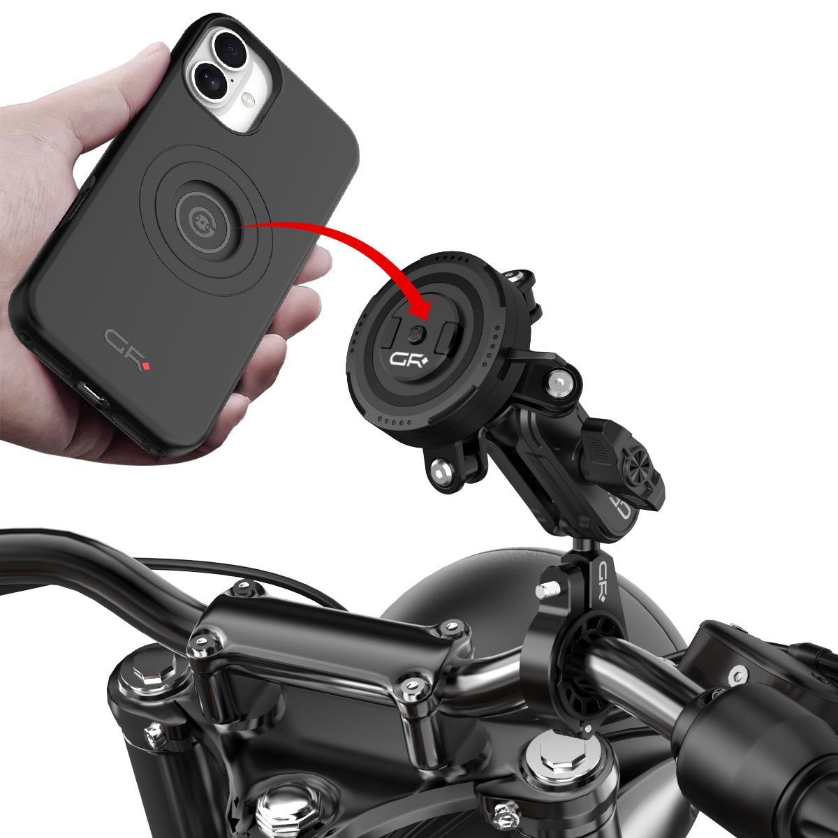 GRXPLORE GR-MT6 Handlebar Mount Kit with Vibration Dampener