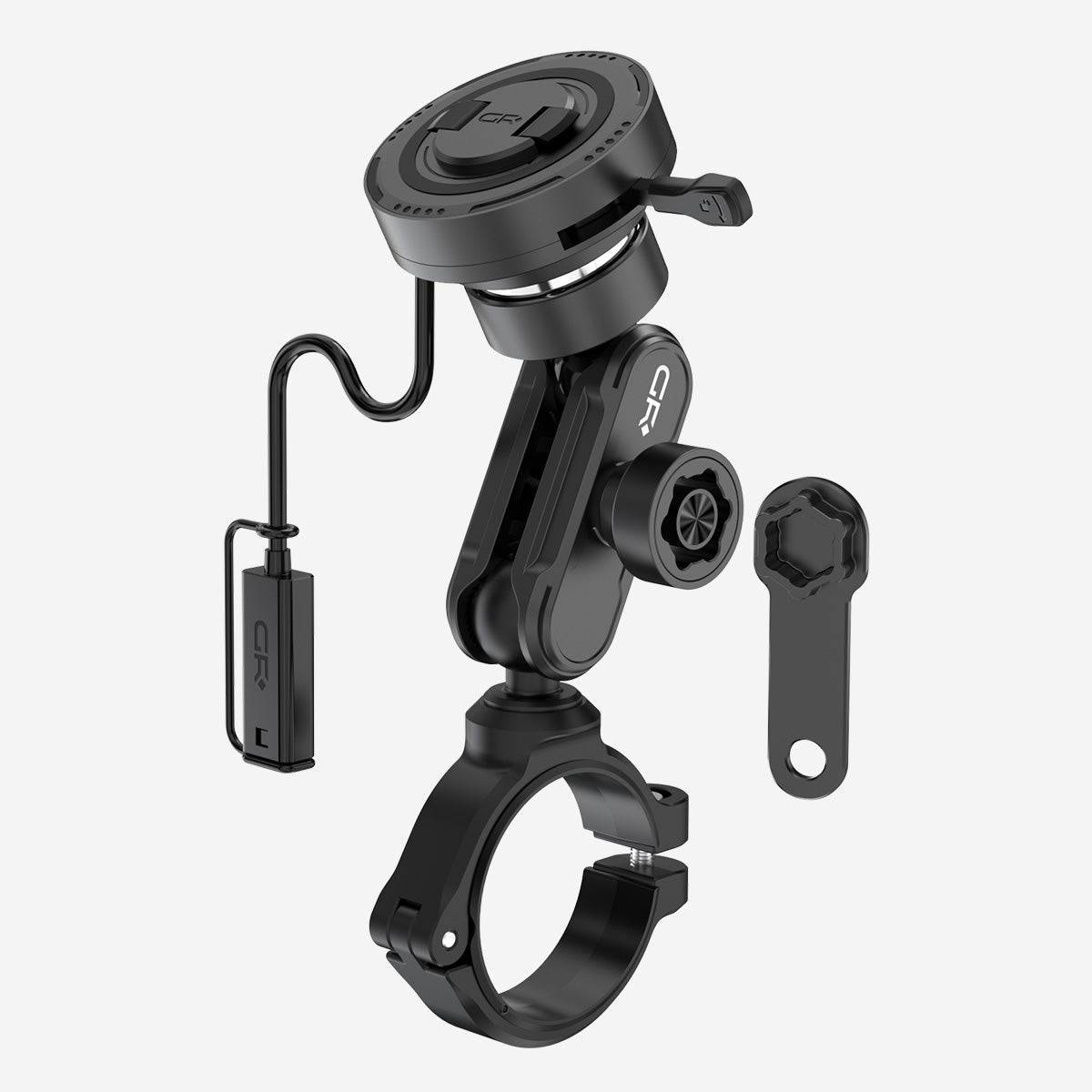 GRXPLORE GR-MW90-L Soporte de Manillar con Carga Inalámbrica