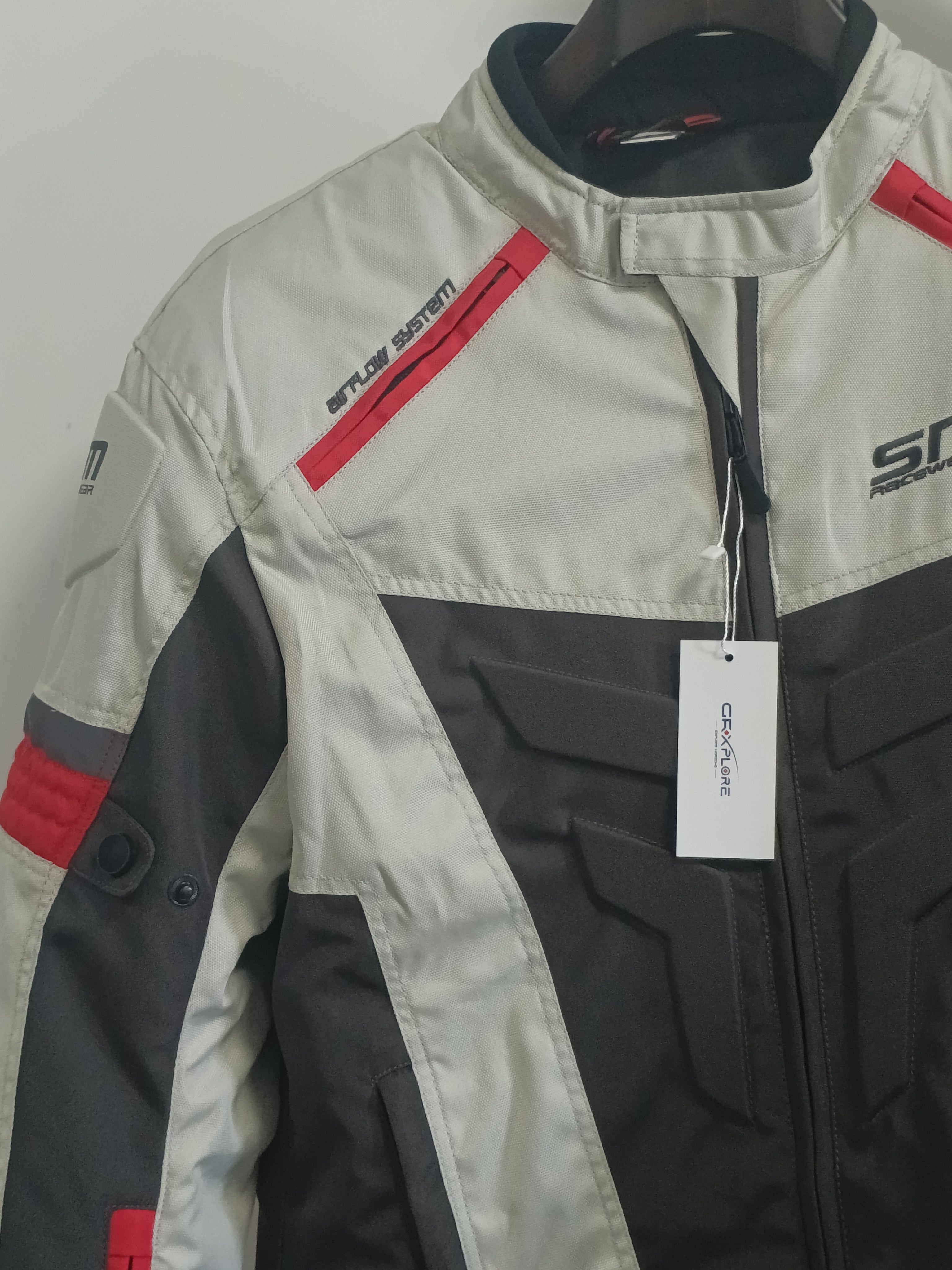 GRXPLORE Men’s Motorcycle Riding Coats, All-Weather Water-Resistant Textile Biker Riding Jackets with Armor