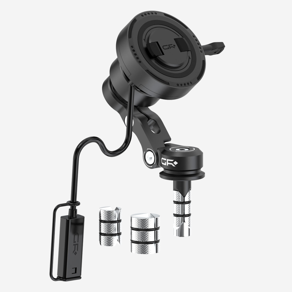 GRXPLORE GR-MW61 Soporte de Potencia de Horquilla con Carga Inalámbrica