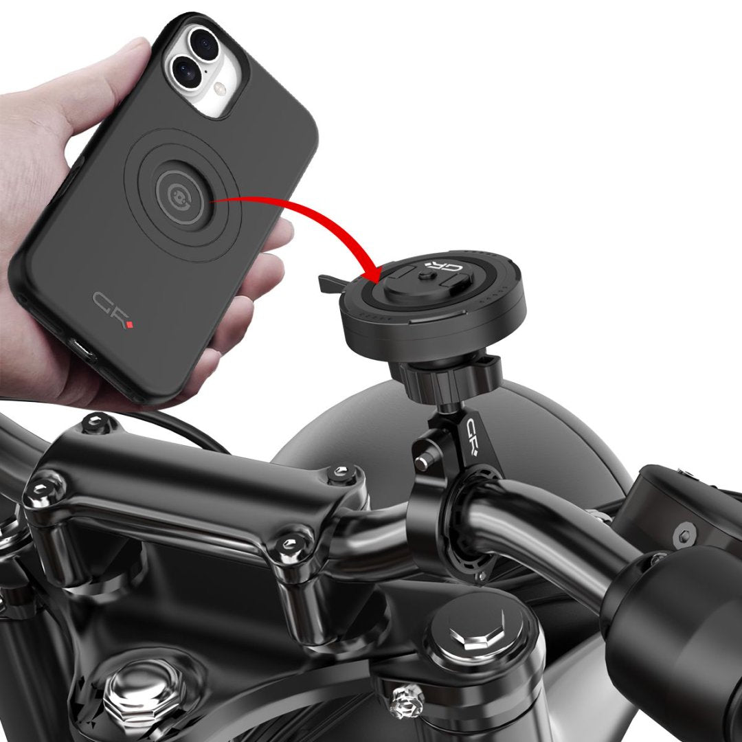 GRXPLORE GR-MT2 Motorcycle Handlebar Mounts with 17mm Ball Head