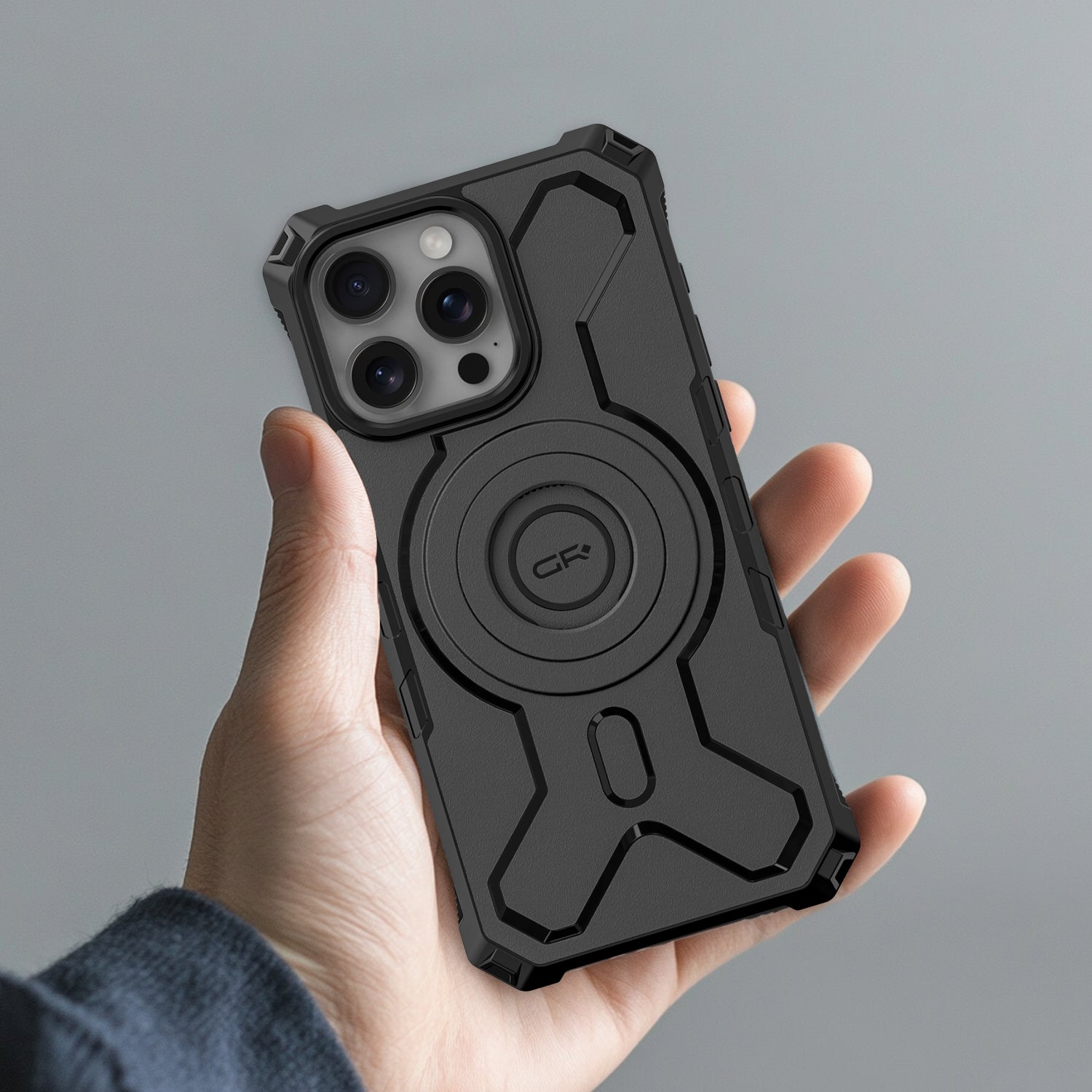 GRXPLORE GR-S11 Compatible with iPhone Case, Shockproof Protective Compatible with MagSafe