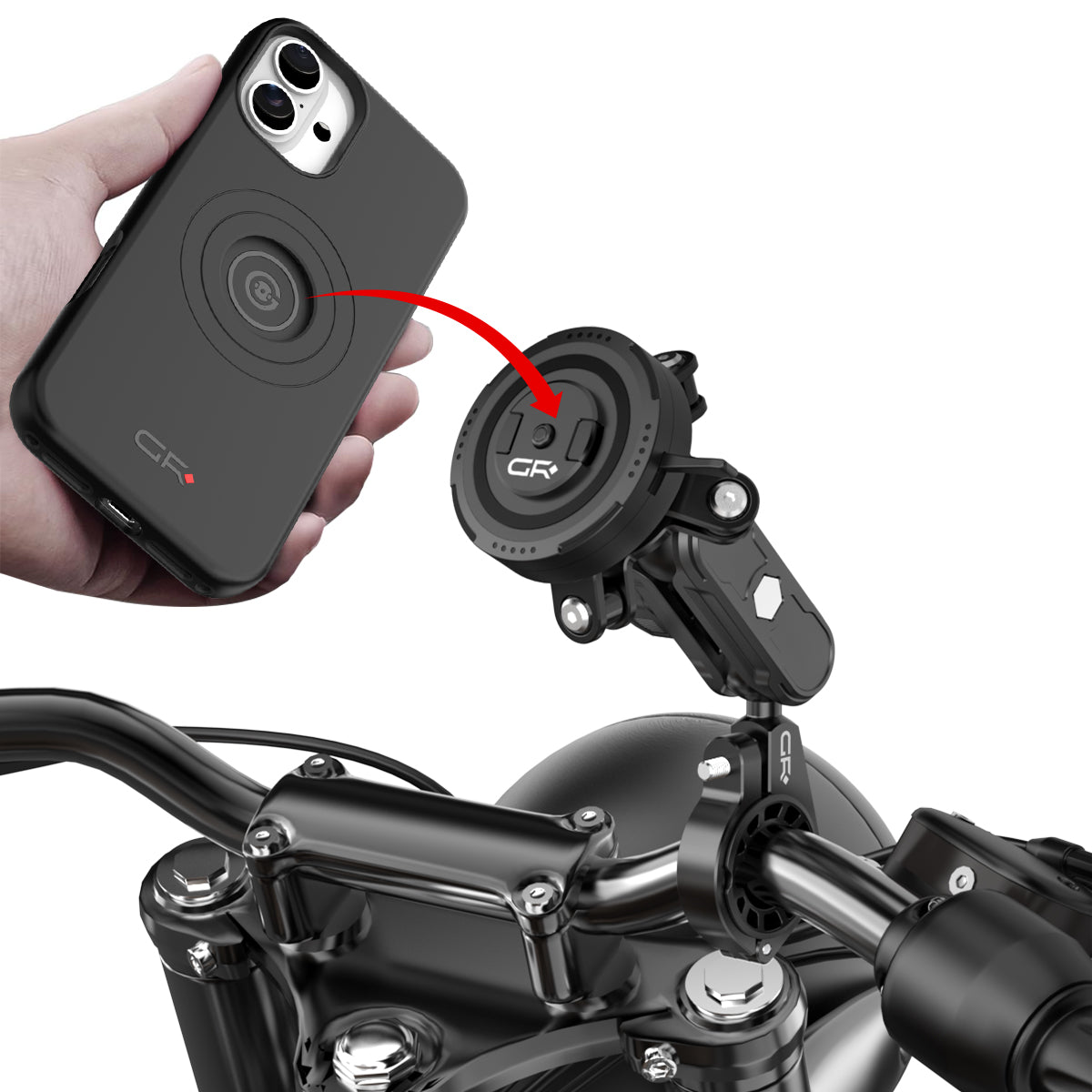 GR-MT6 Handlebar Mount Kit with Vibration Dampener