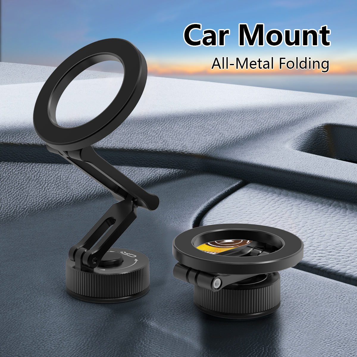 GRXPLORE GR-CX2 Magnetic Phone Mount for Desk & Car Dashboard