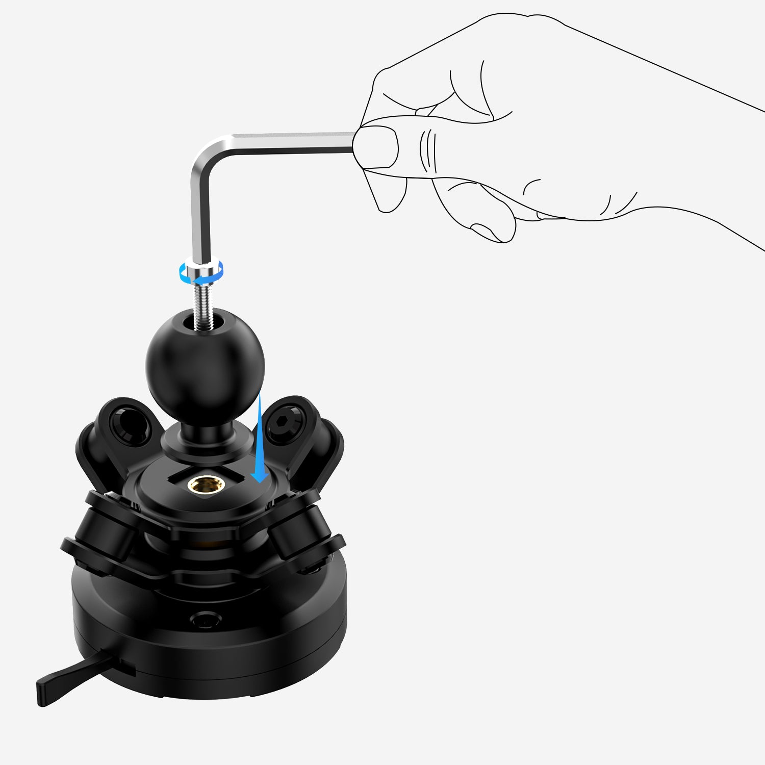 GRXPLORE GR-R17P 17mm Ball Head Adapter