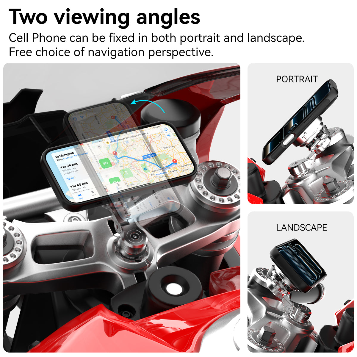 GRXPLORE GR-MT7-D Fork Stem Mount with Vibration Dampener PRO