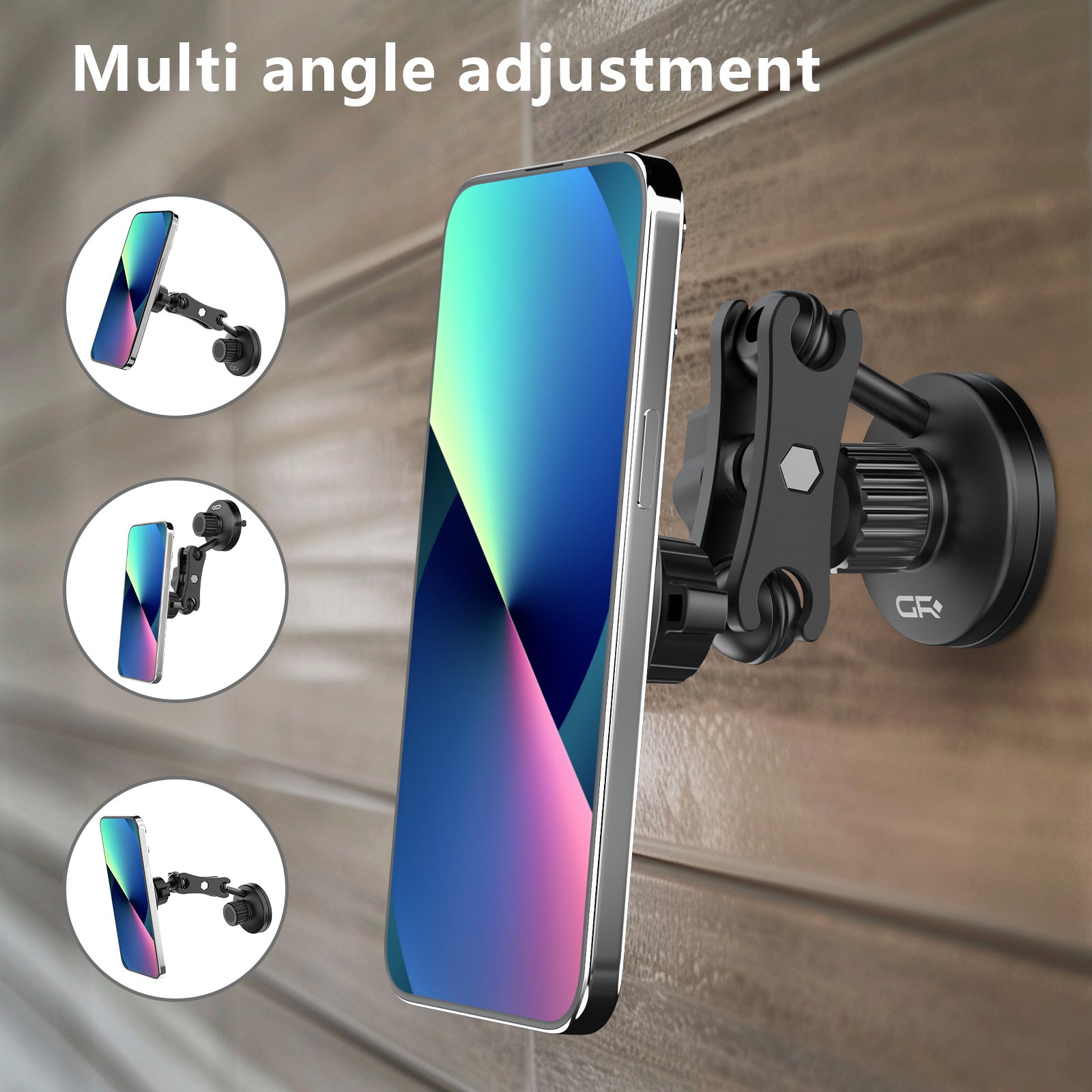 GRXPLORE GR-CX13 Magnetic Phone Mount for Desk & Car Dashboard