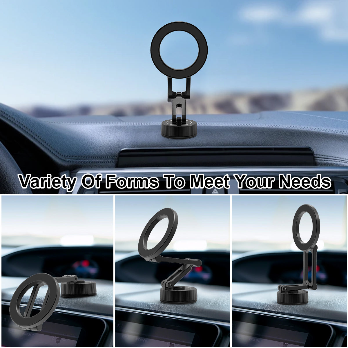 GRXPLORE GR-CX2 Magnetic Phone Mount for Desk & Car Dashboard
