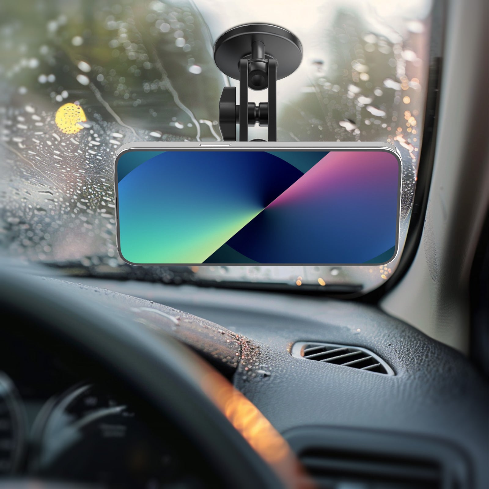 GRXPLORE GR-CX14 Magnetic Phone Mount for Desk & Car Dashboard