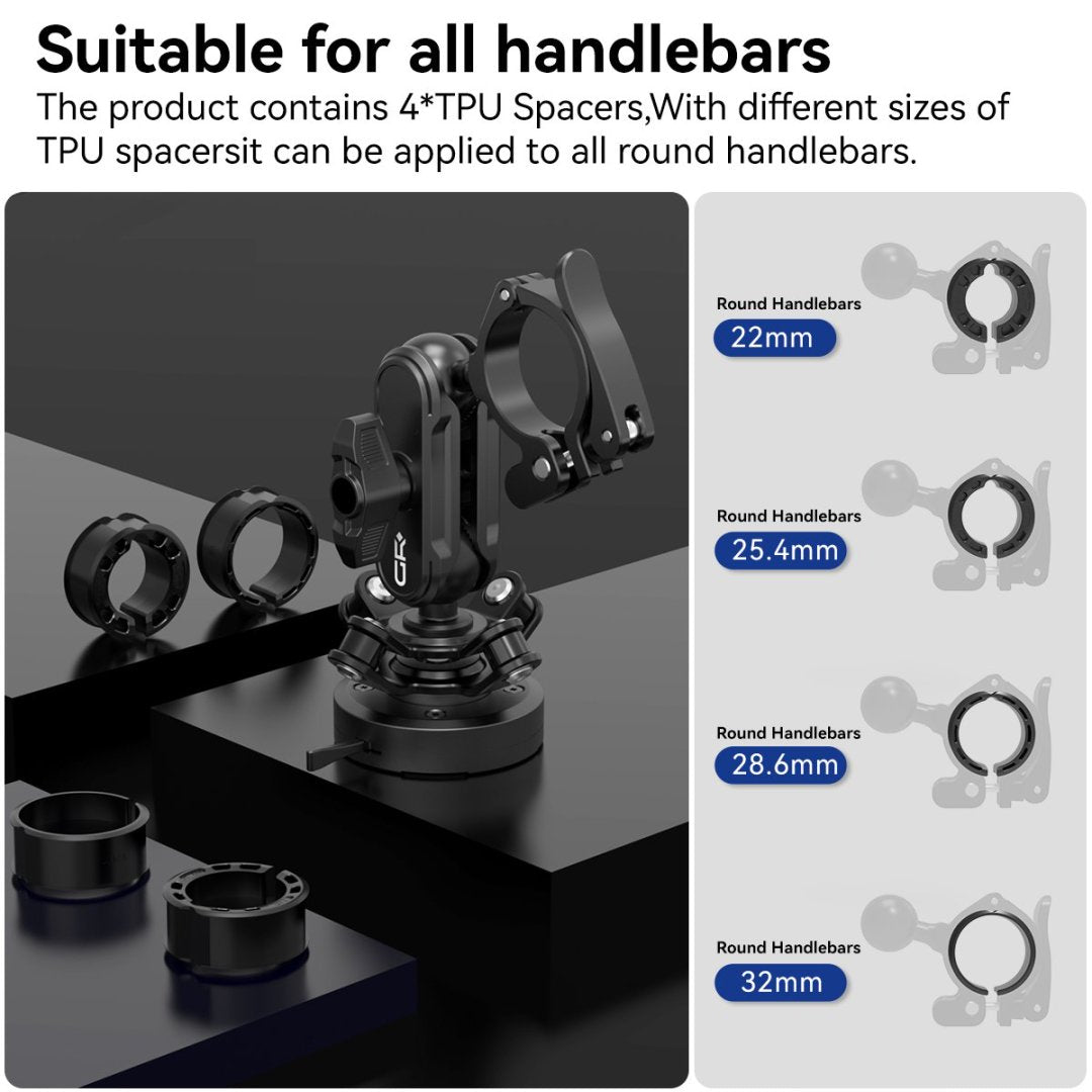 GR-MT5 Handlebar Mount Kit with Vibration Dampener