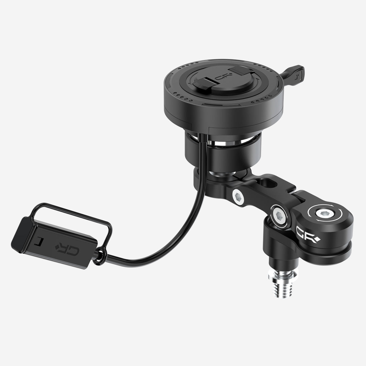 GRXPLORE GR-MW66 Soporte con perno de abrazadera para manillar con carga inalámbrica