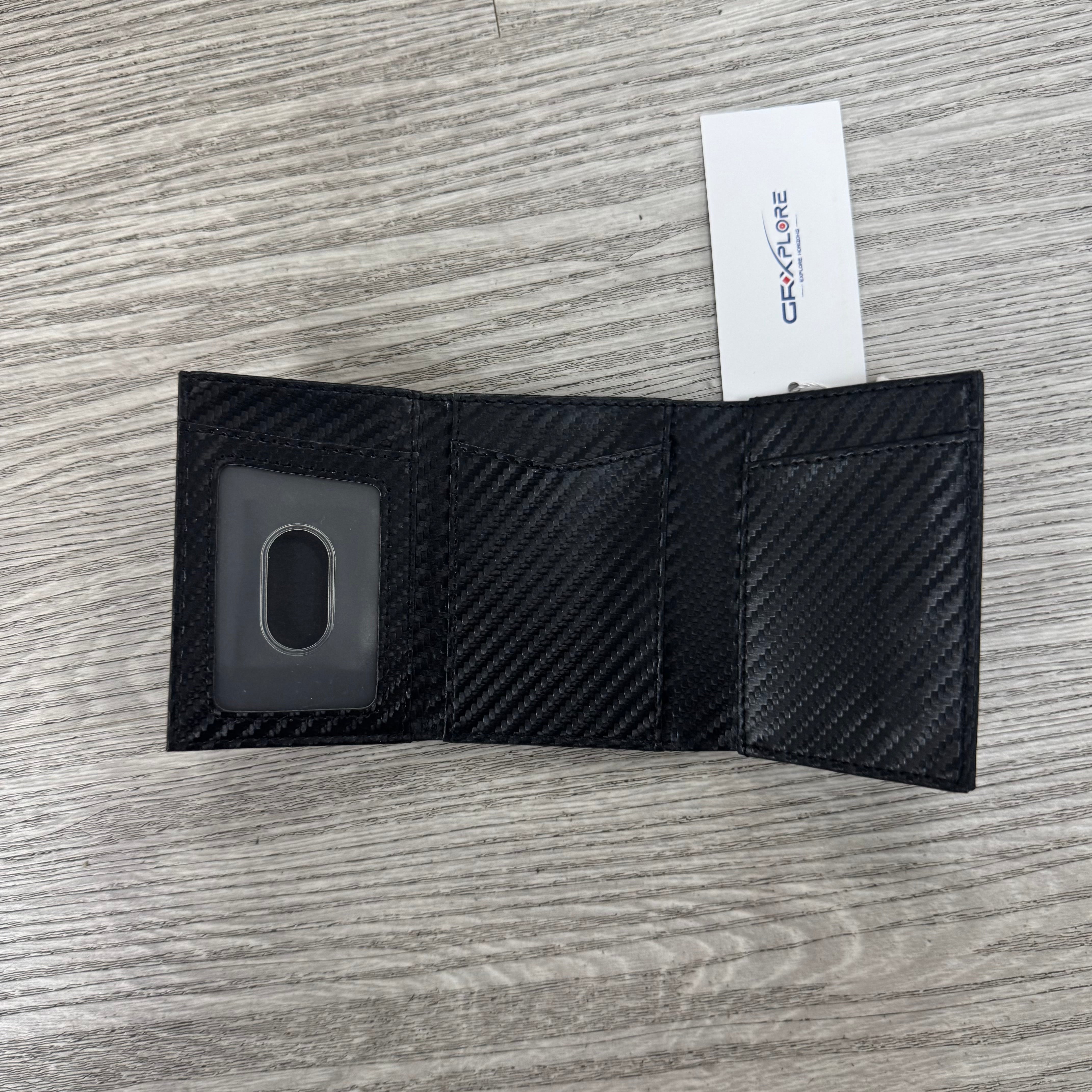 GRXPLORE Slim Wallet for Men with RFID Blocking, Minimalist Front Pocket Bifold Card Holder, Leather Business Wallet Gift