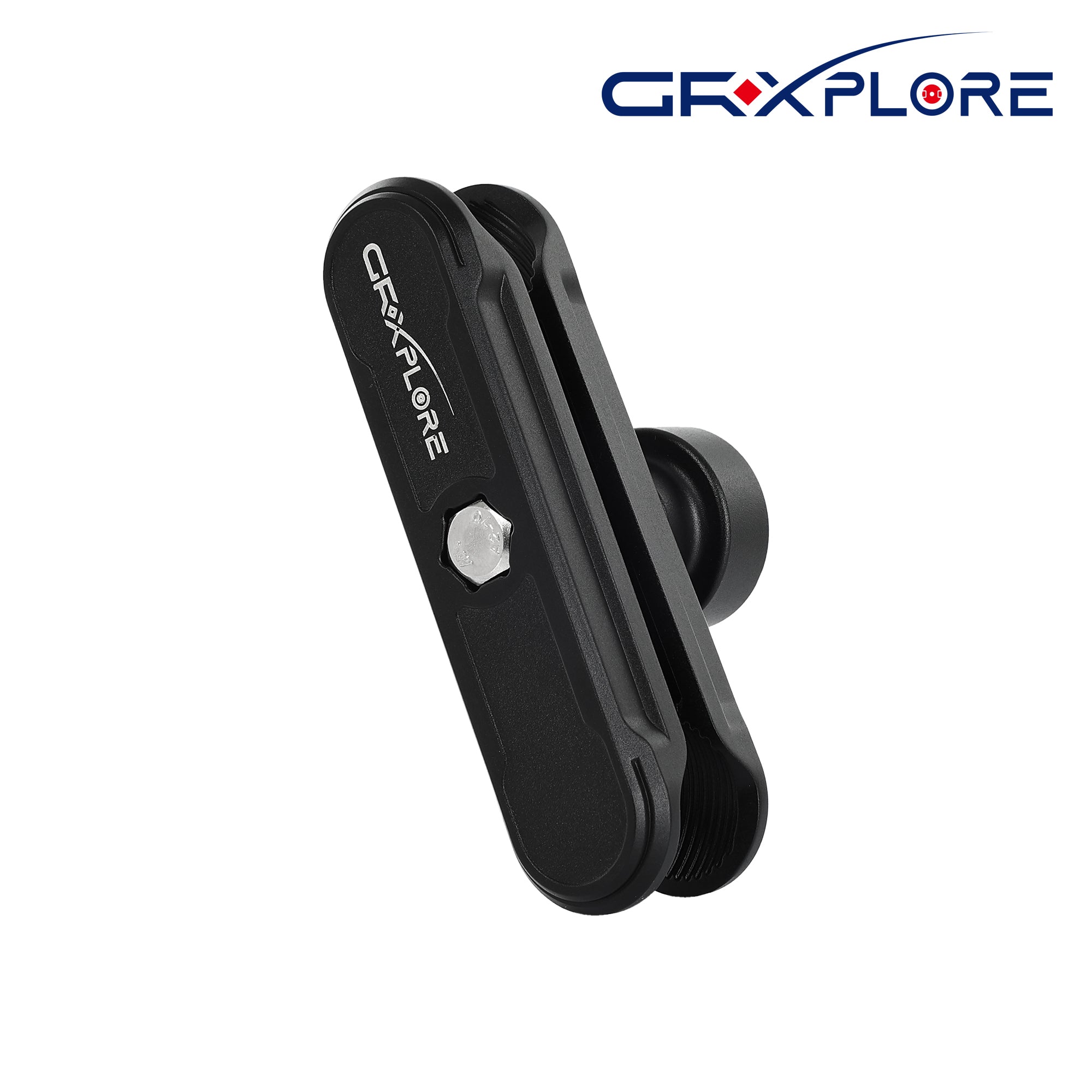 GRXPLORE Anti-Theft Aluminum Alloy Double Socket Arm 1'' Ball Component (Medium Arm)