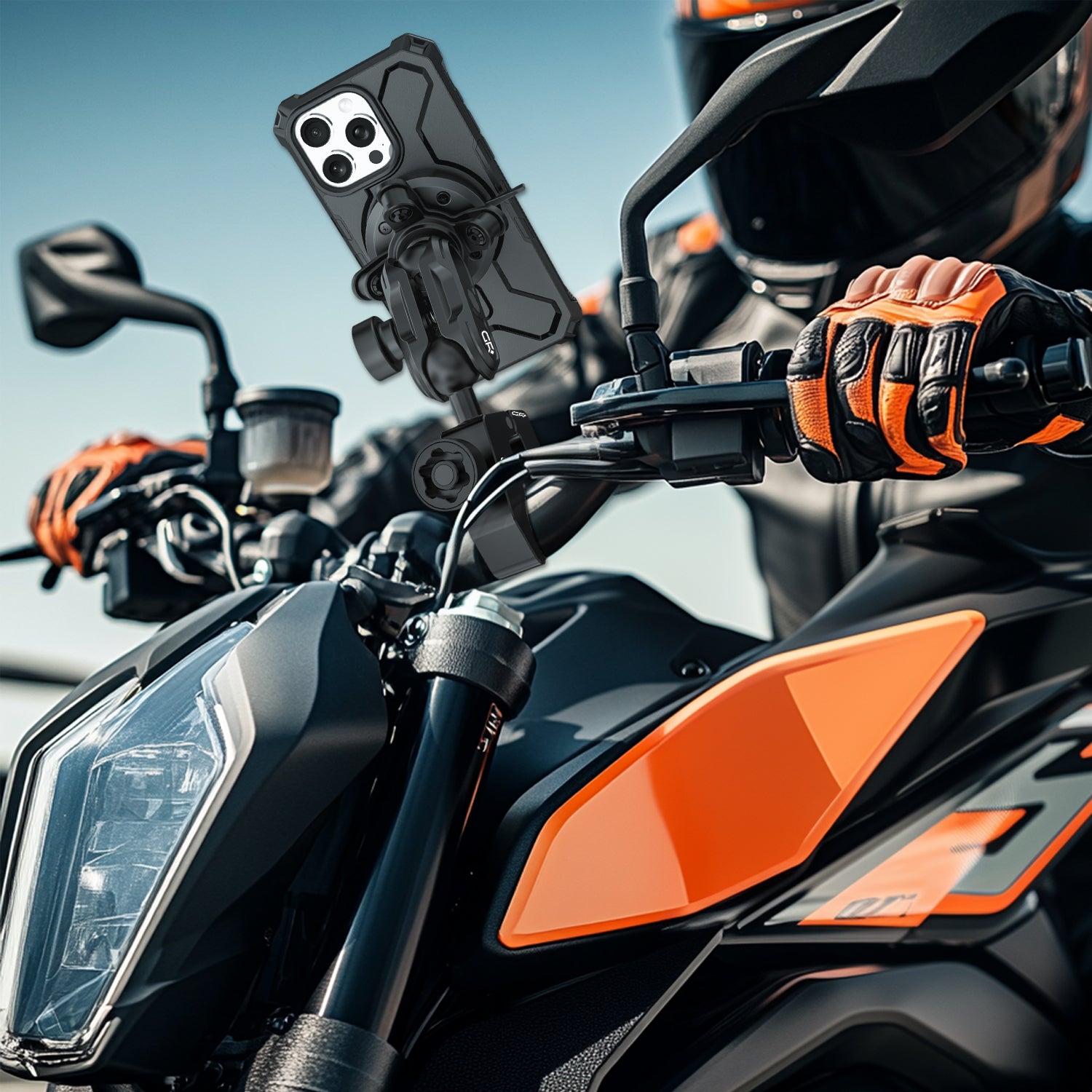 GR-MT6 Anti-Theft Handlebar Mount with Vibration Dampener