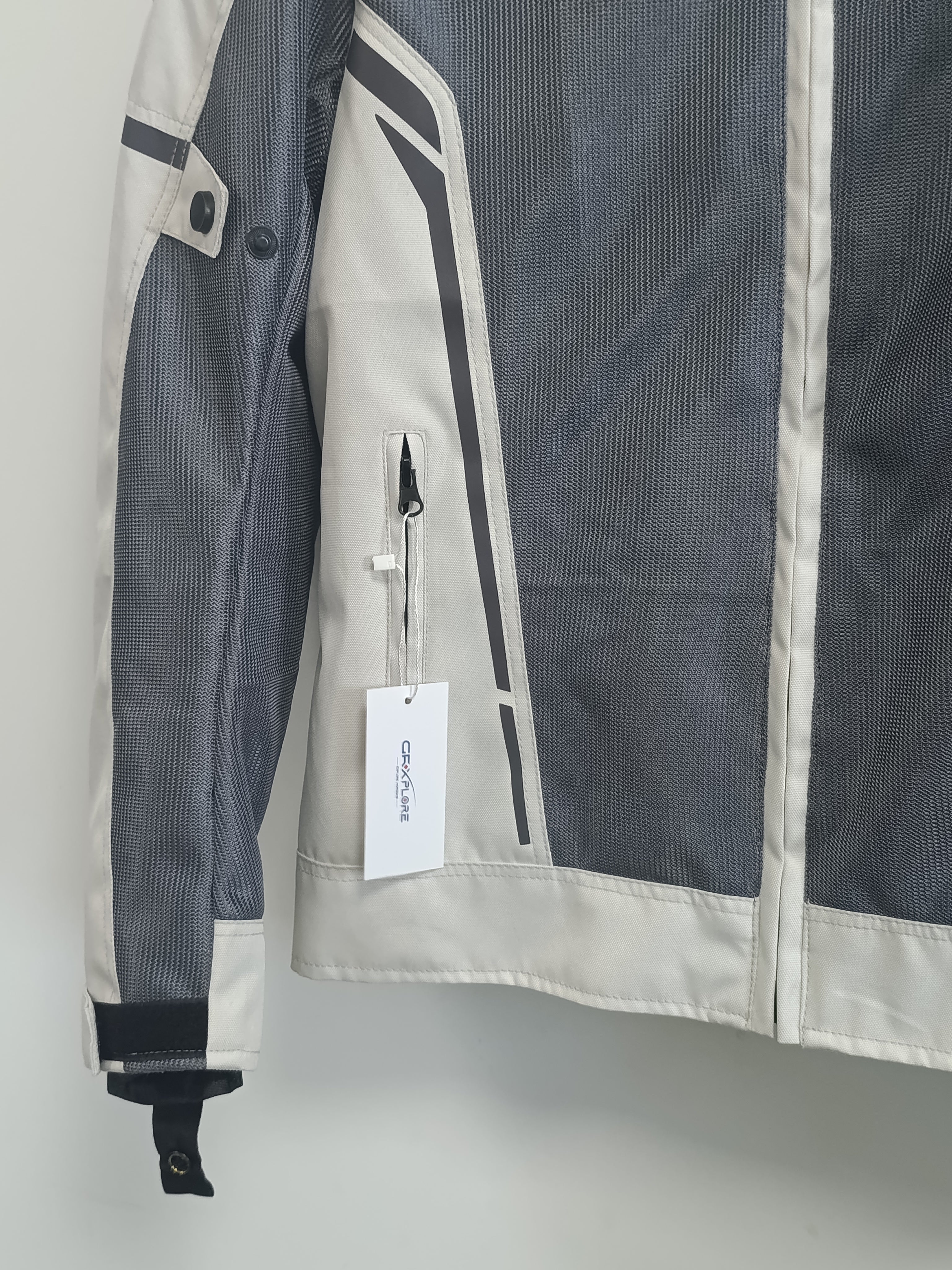 GRXPLORE Men’s Motorcycle Riding Jackets – All-Weather Water-Resistant Textile Biker Riding Coats