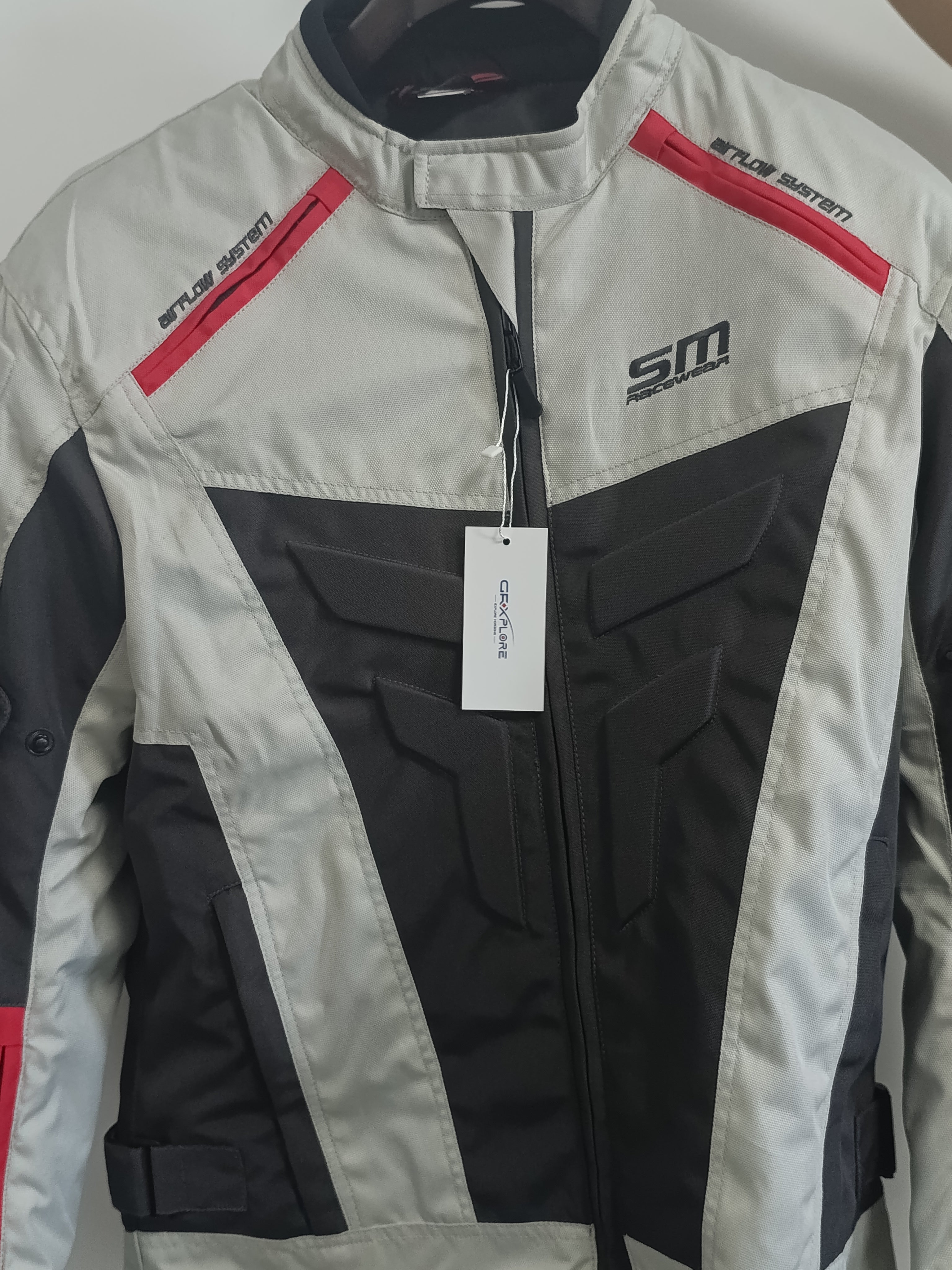 GRXPLORE Men’s Motorcycle Riding Coats, All-Weather Water-Resistant Textile Biker Riding Jackets with Armor