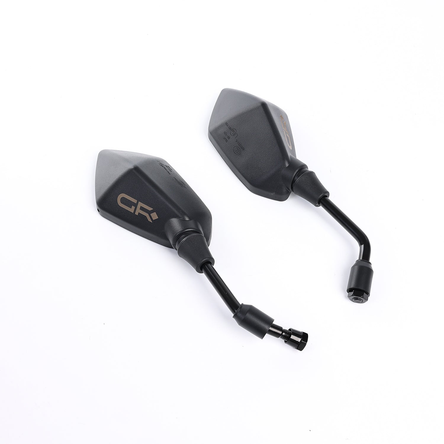 GR Motorcycle Mirrors - Handlebar Rear View Side Mirrors with M8 M10 Bolt - Fits Bike, Scooter, ATV, UTV, Dirt Bike