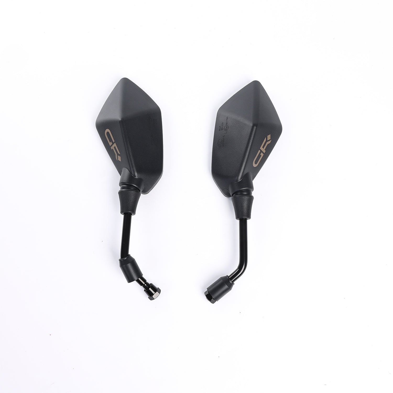 GR Motorcycle Mirrors - Handlebar Rear View Side Mirrors with M8 M10 Bolt - Fits Bike, Scooter, ATV, UTV, Dirt Bike