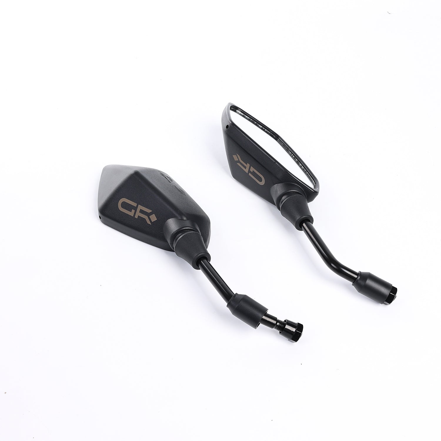 GR Motorcycle Mirrors - Handlebar Rear View Side Mirrors with M8 M10 Bolt - Fits Bike, Scooter, ATV, UTV, Dirt Bike