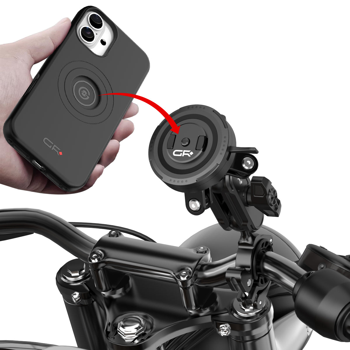 GR-MT5 Handlebar Mount Kit with Vibration Dampener