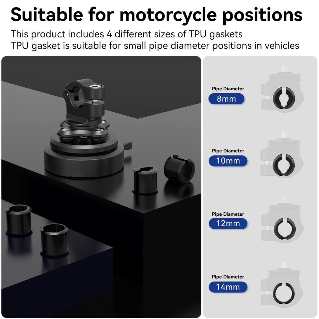 GRXPLORE GR-MT15 Crossbar/ Mirror Mount Kit with Vibration Dampener PRO