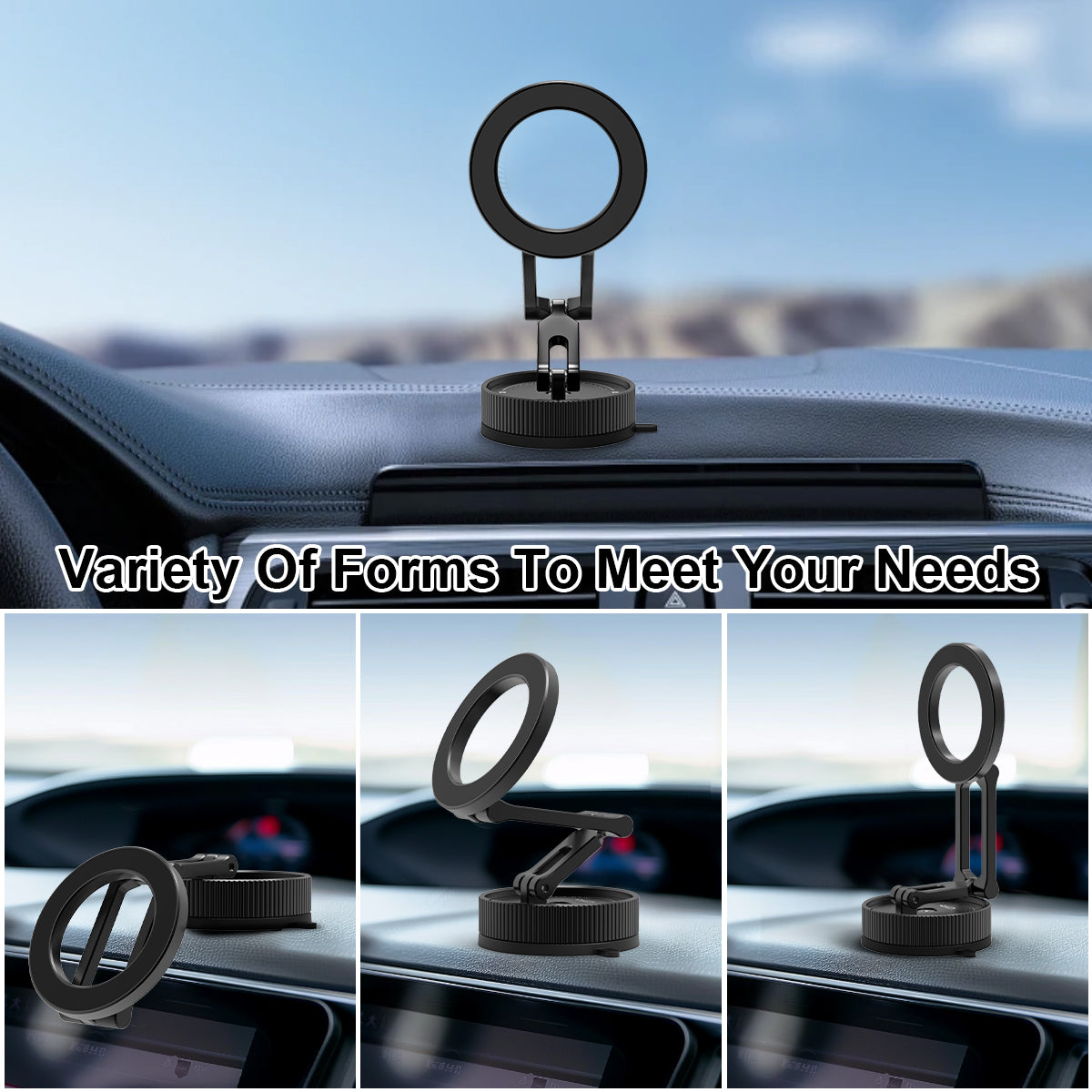 GRXPLORE GR-CX3 Magnetic Phone Mount for Desk & Car Dashboard