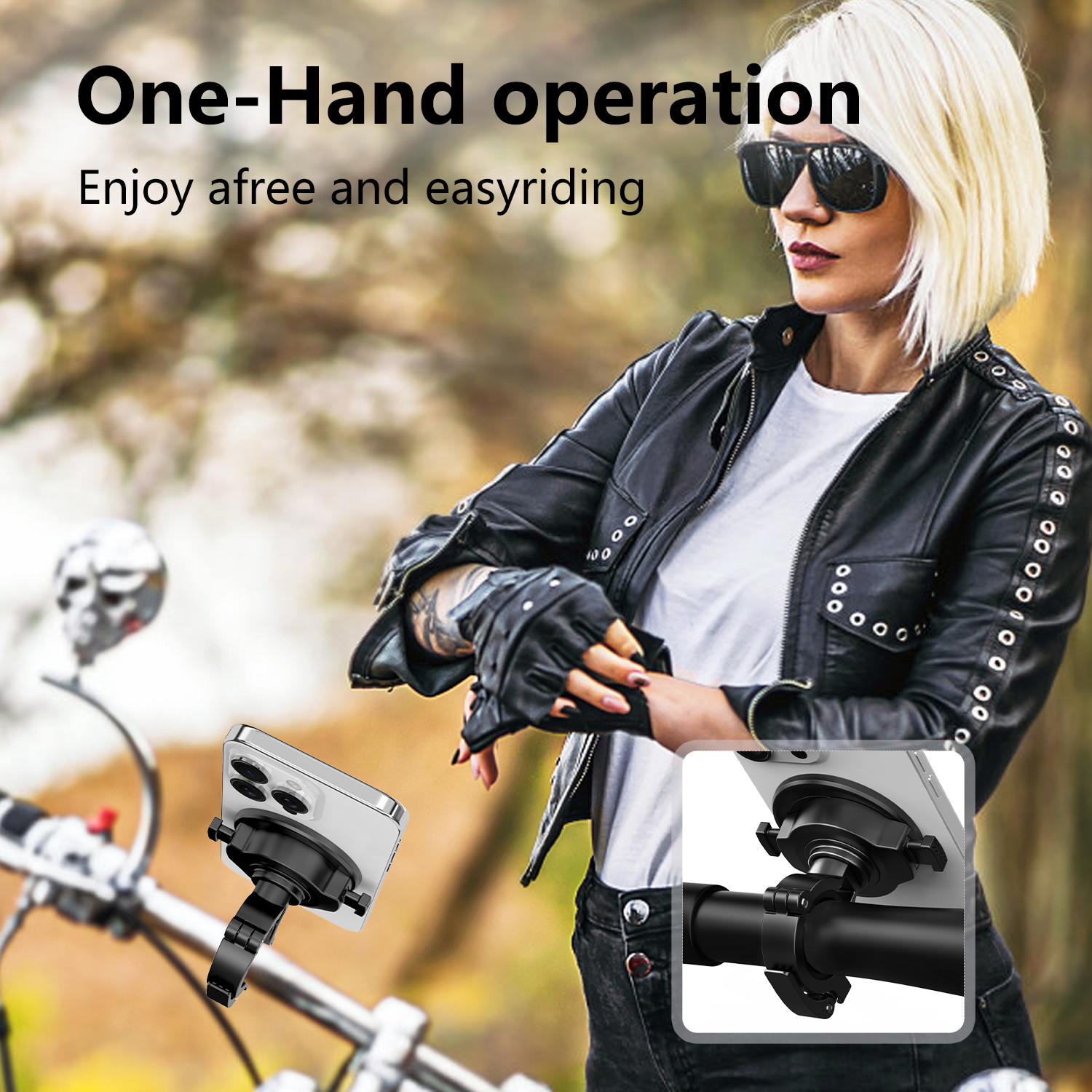 JK-KC802 Mobile Phone Holder for Cycling with Universal Adapter