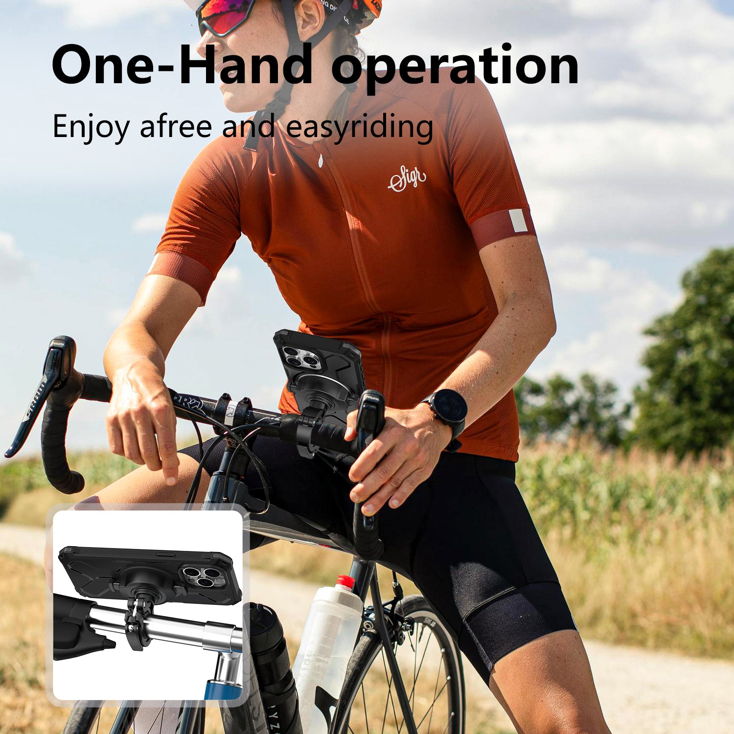 JK-KC801 Cycling Mount Bike Phone Holder with Phone Case