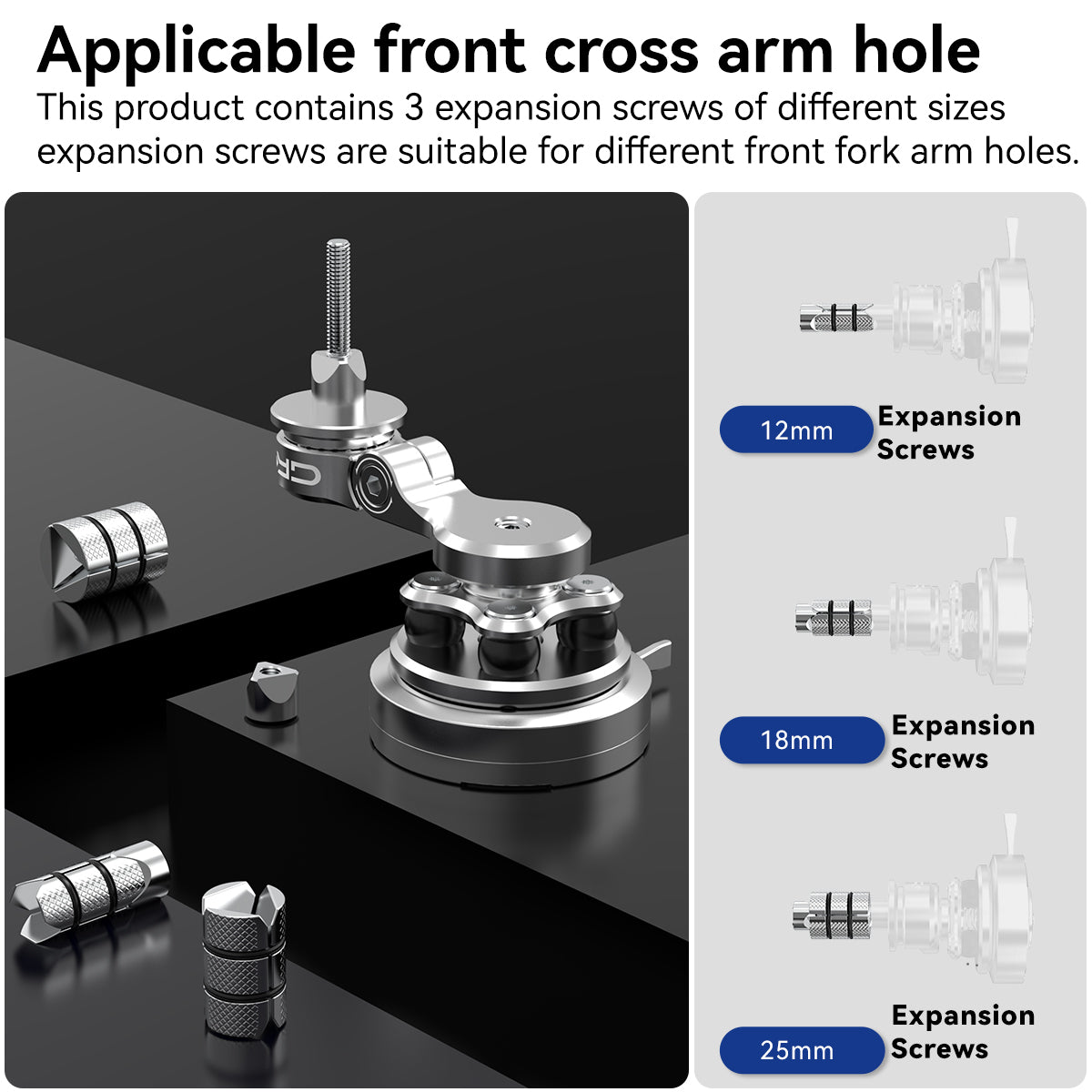 GRXPLORE GR-MT7-D Fork Stem Mount with Vibration Dampener PRO