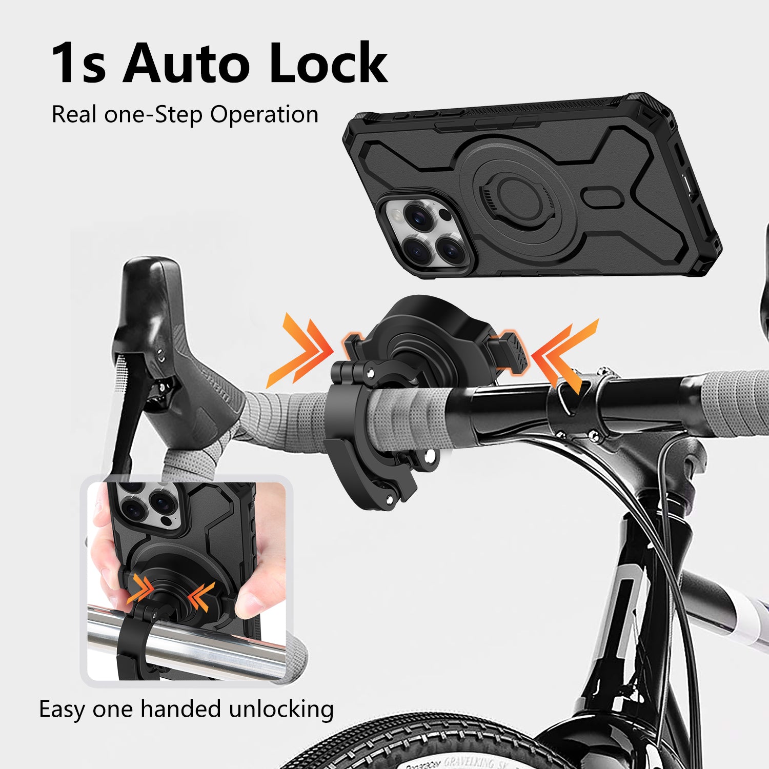 JK-KC801 Cycling Mount Bike Phone Holder with Phone Case