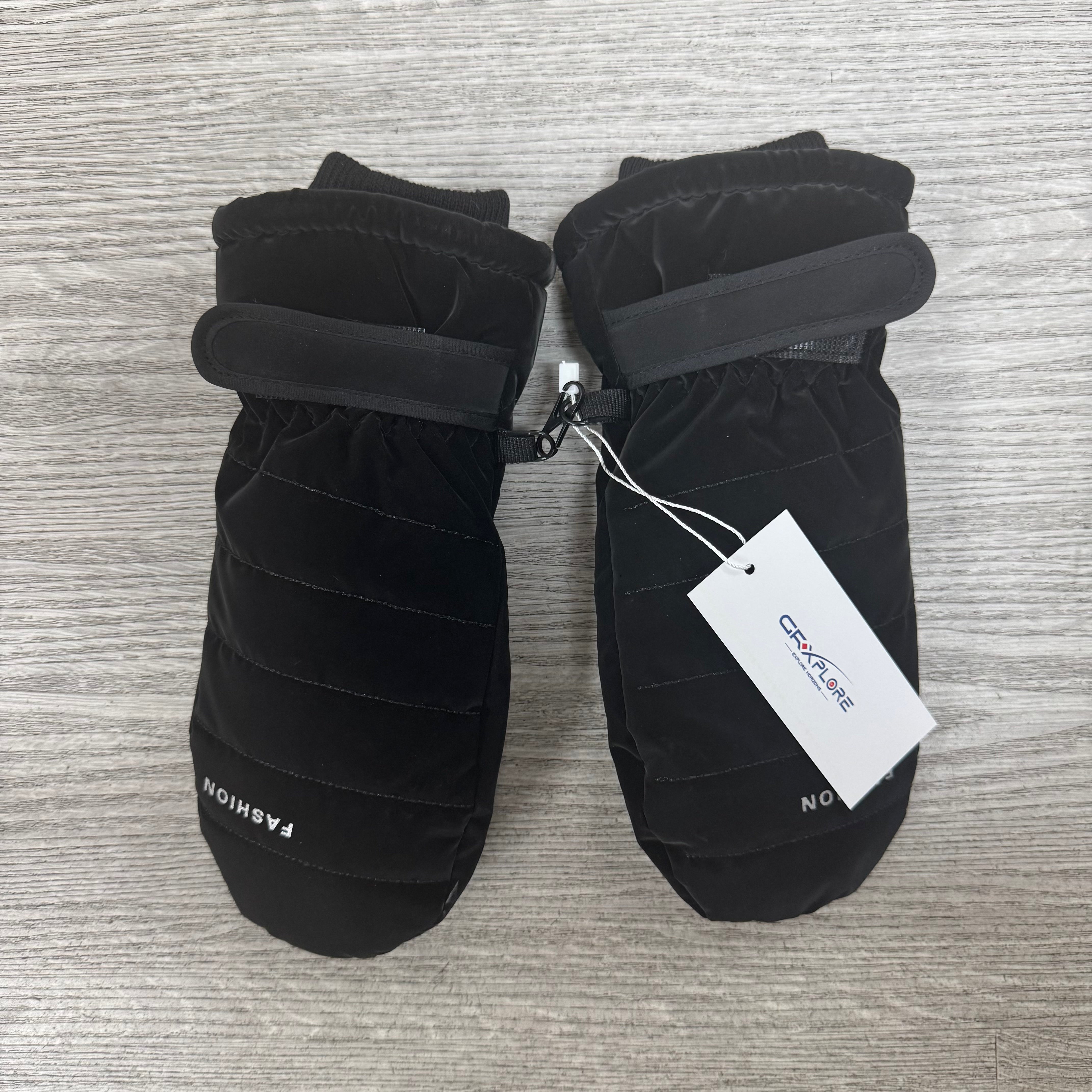 GRXPLORE Outdoors Ski Mittens for Men & Women, Water-Repellent Winter Snow Gloves, Warm Insulated Windproof Cold Weather Mitts
