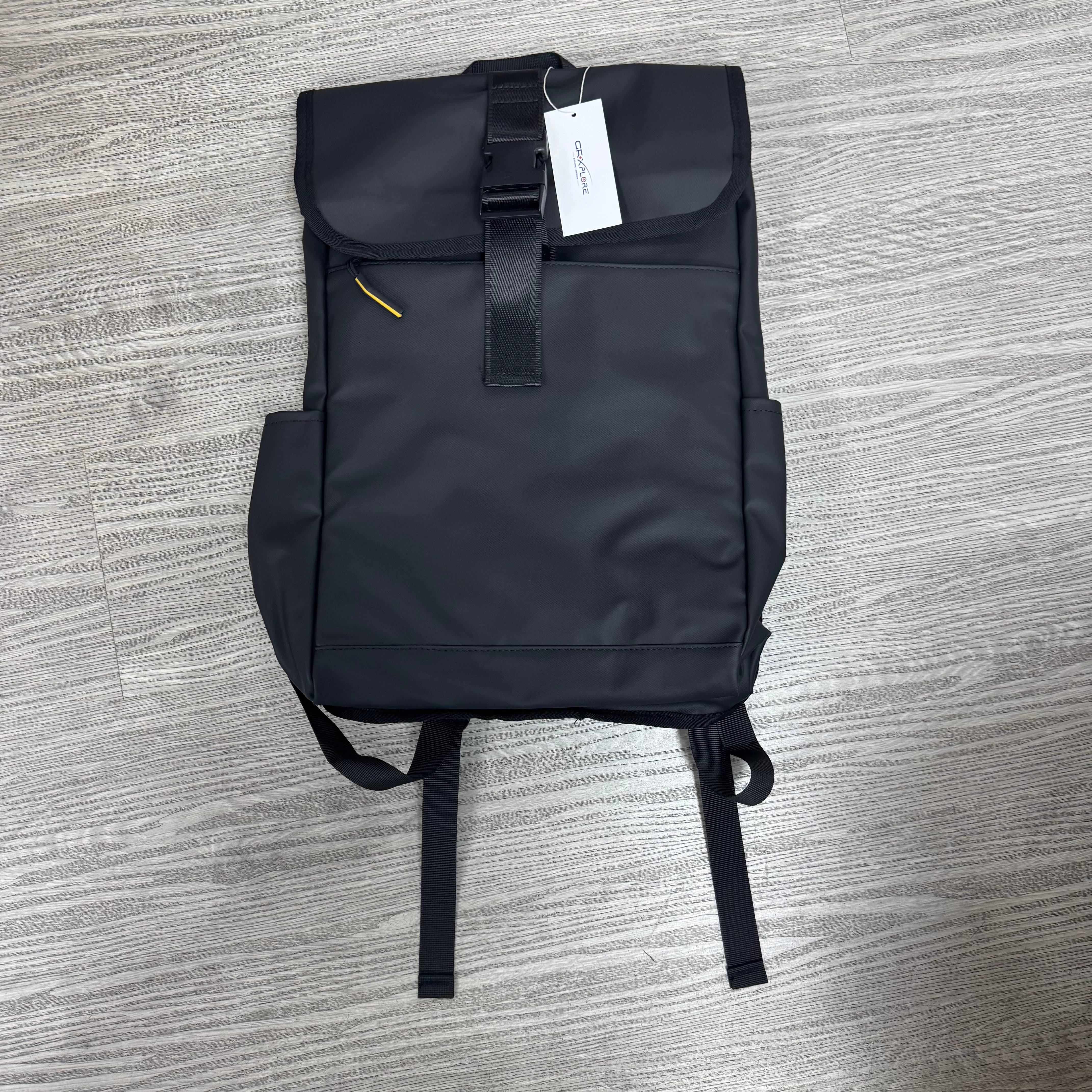 GRXPLORE Large Laptop Back pack with USB Charging Port, Fits 17.3 Inch Laptop, Water-Resistant Travel Daypack for Business, College, Work, Men & Women – Charcoal Black