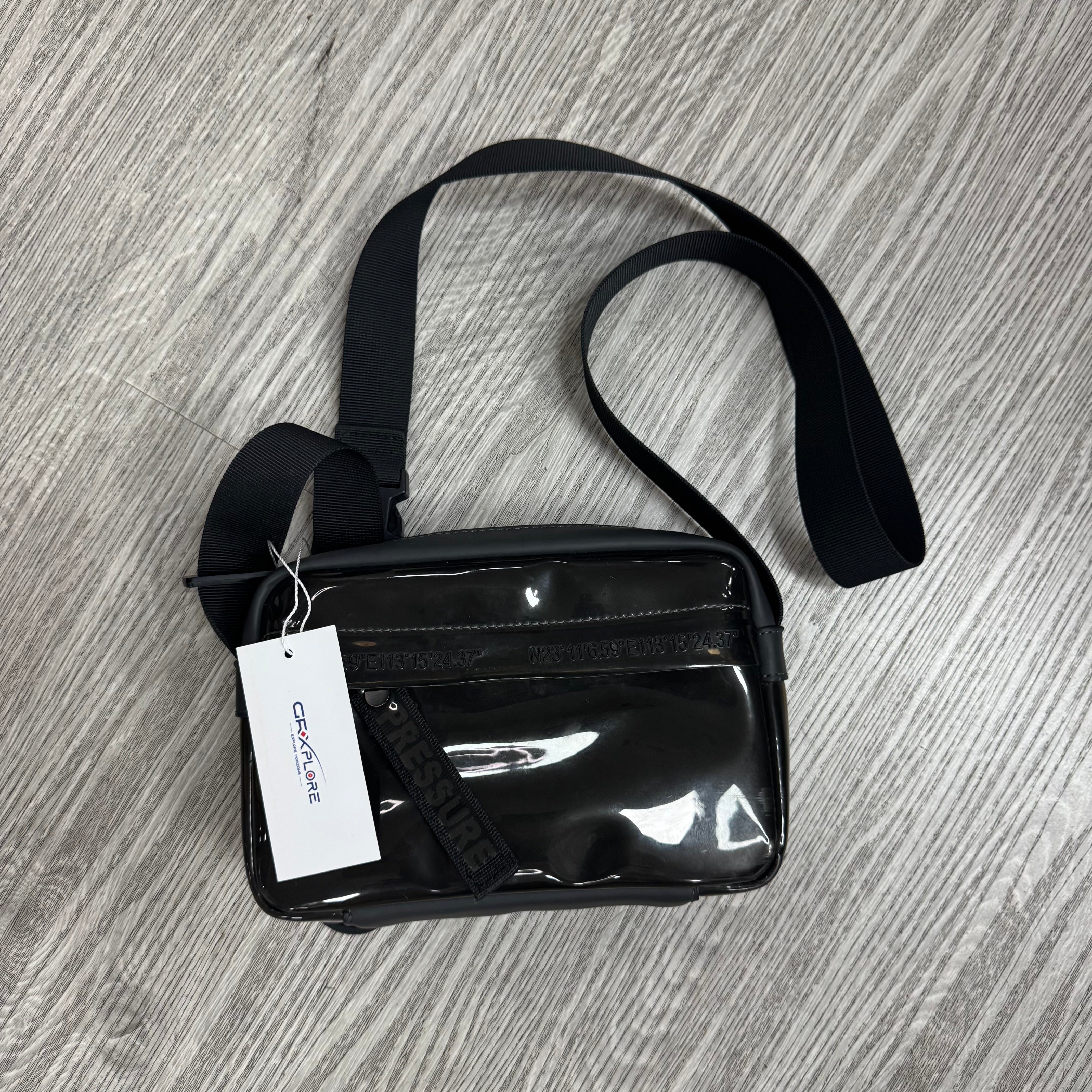 GRXPLORE Women's Imitation Leather Cases Clutch Tote Handbag with Strap, Zipper Closure Crossbody Shoulder Bag